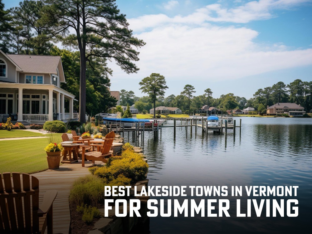best lakeside towns in Vermont for summer living