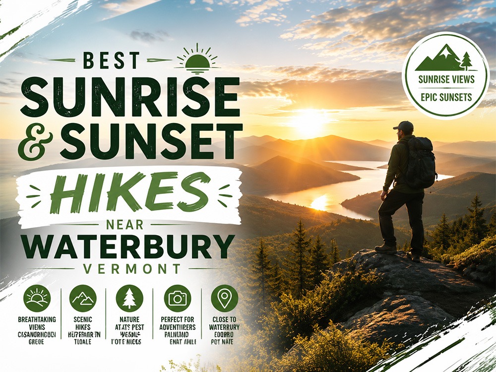 Best Sunrise and Sunset Hikes Near Waterbury VT,