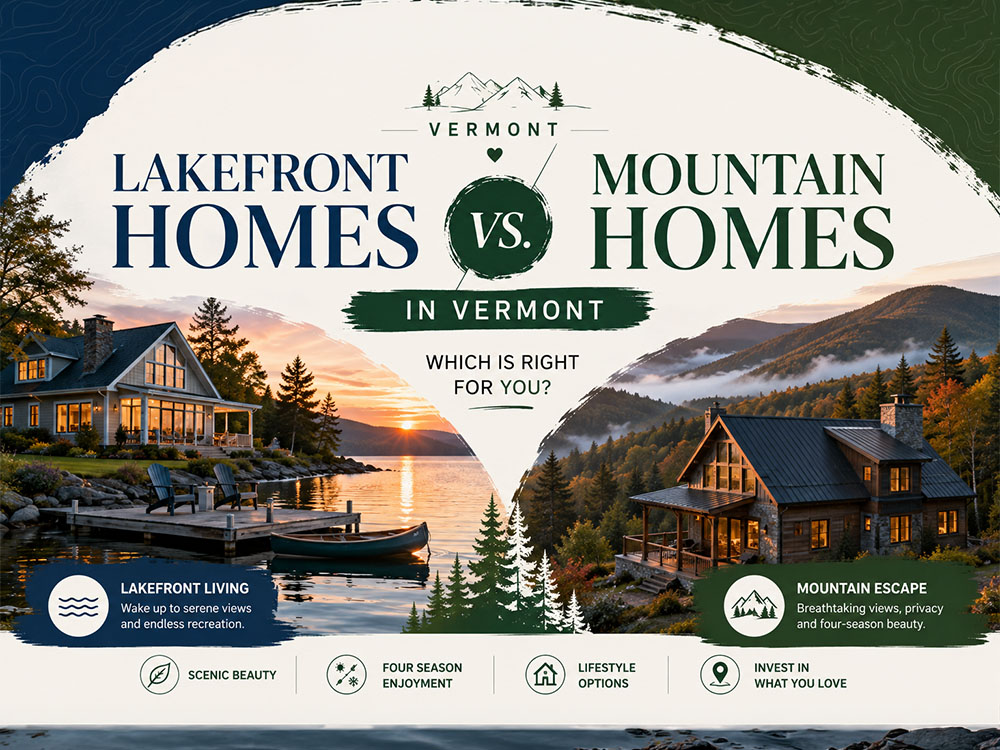 Vermont lakefront homes for sale