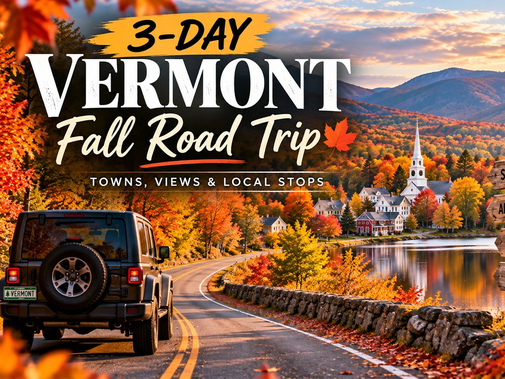 3-day Vermont fall road trip