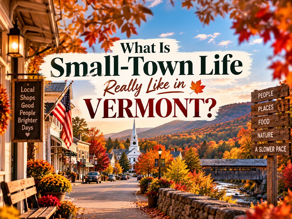small-town life in Vermont